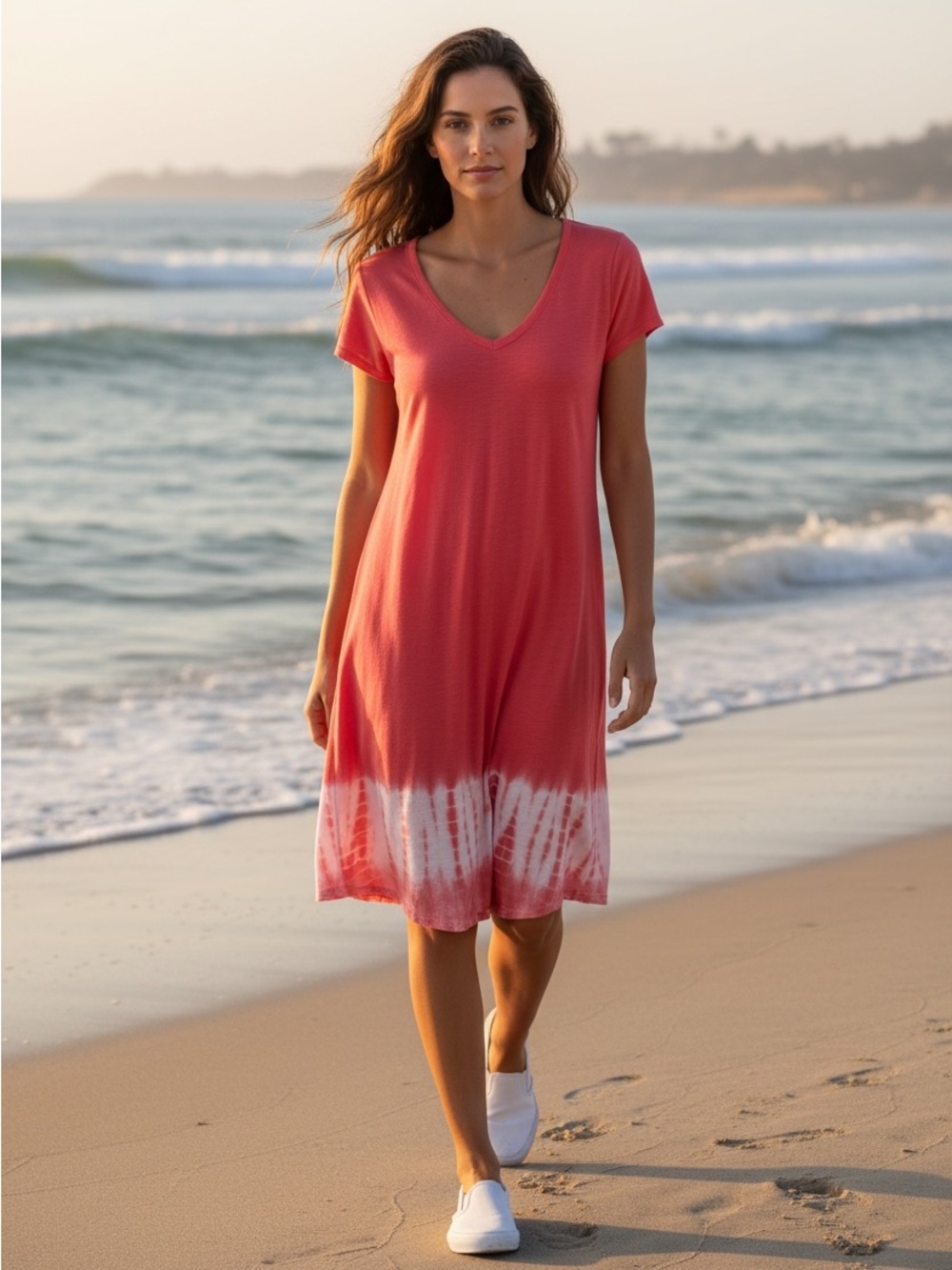 Columbia Sportswear NWT Pink Tie Dye Hem Dress Size M